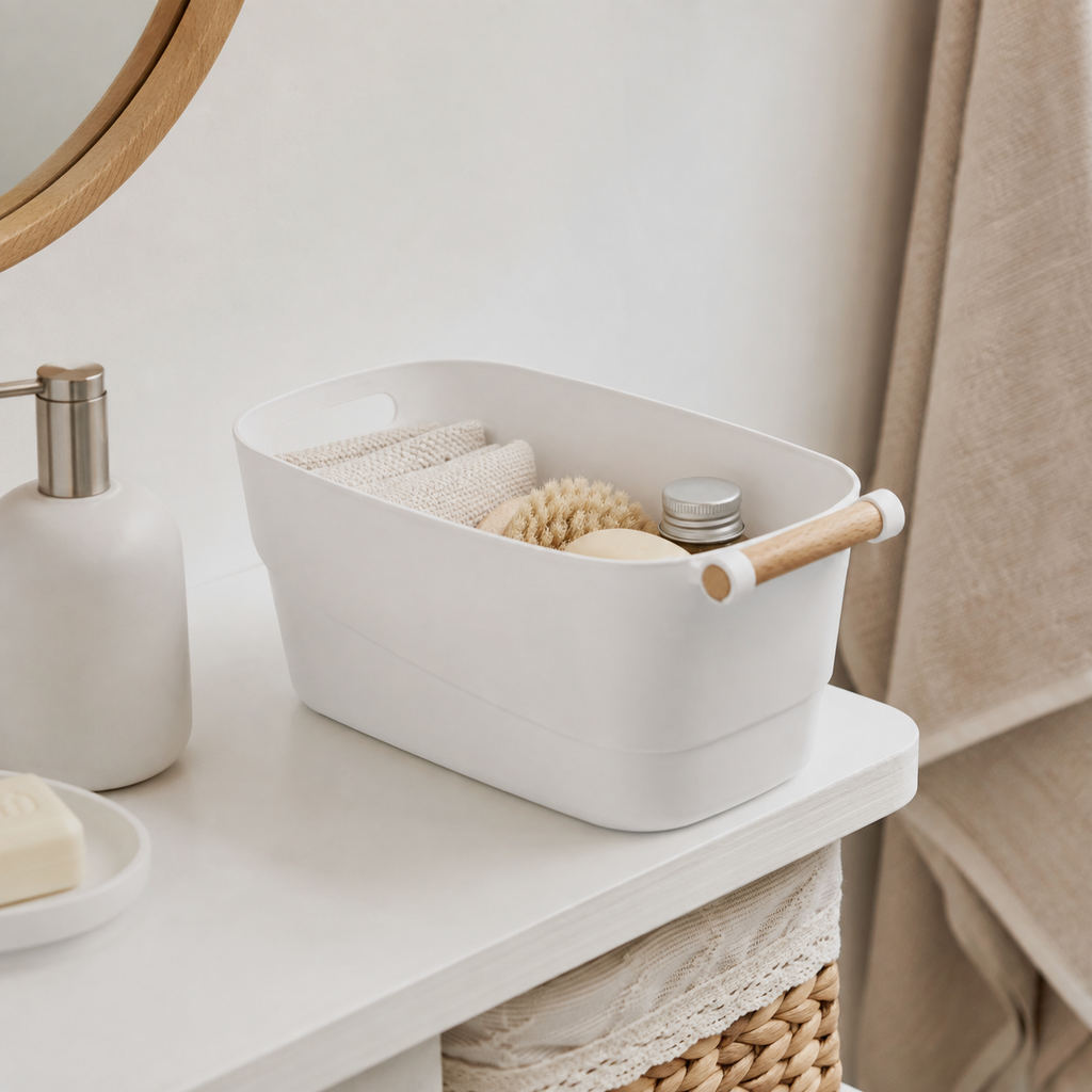 Storage Tub w/ Wooden Handle - Medium – view 2