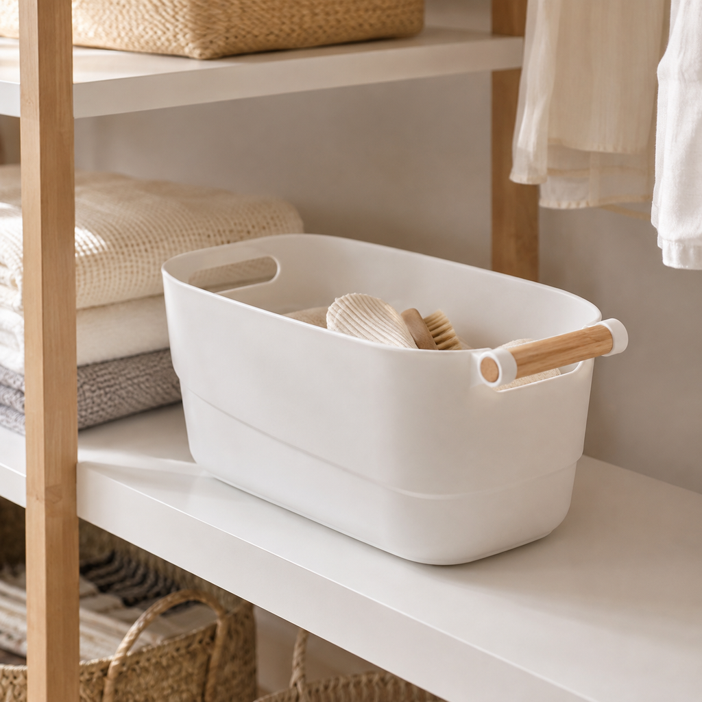 Storage Tub w/ Wooden Handle - Medium – view 3