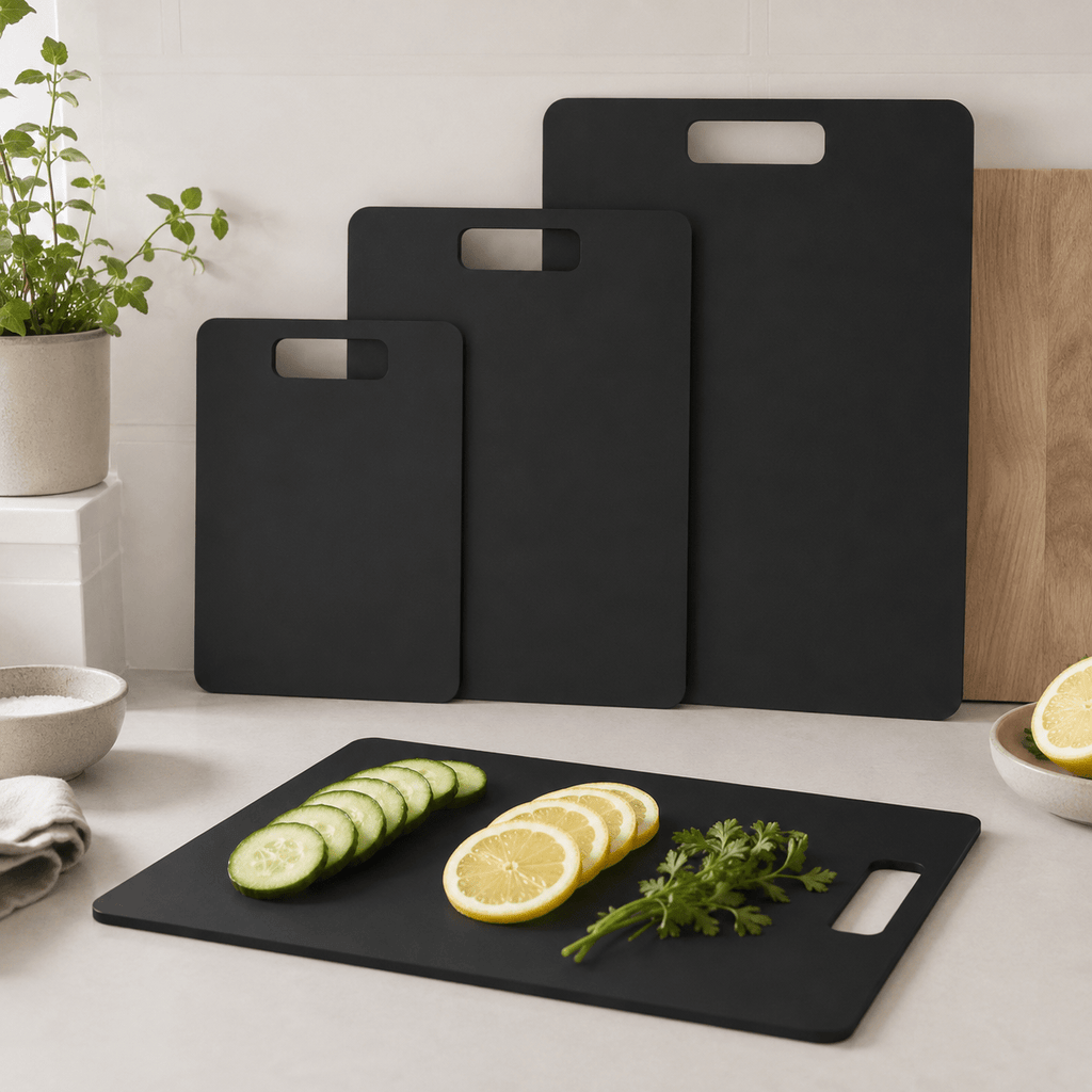 Wood Fibre Chopping Board - 3 Set Black – view 2
