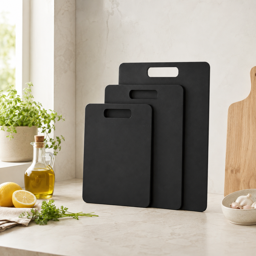 Wood Fibre Chopping Board - 3 Set Black