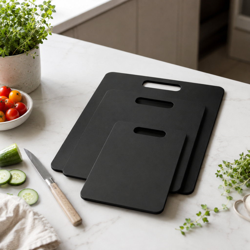 Wood Fibre Chopping Board - 3 Set Black – view 2