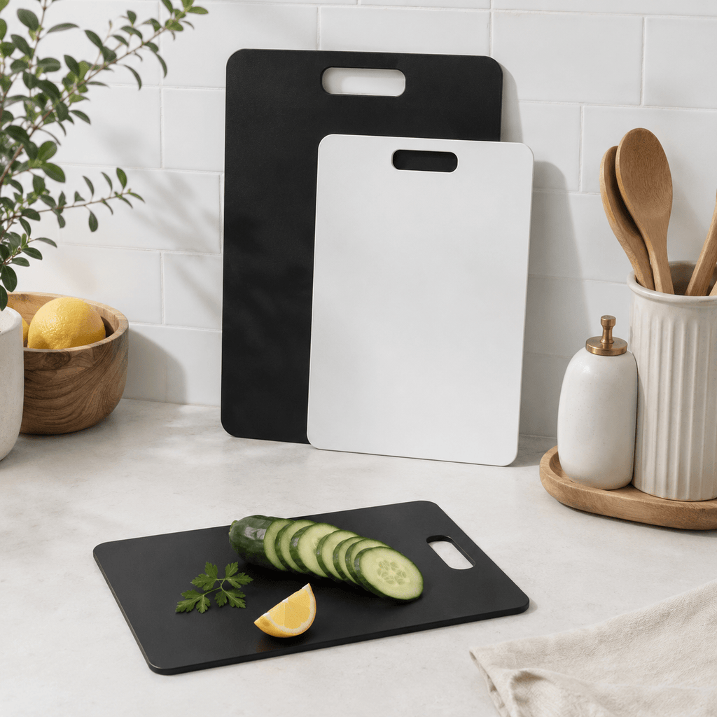 Wood Fibre Chopping Board - 3 Set Black/White – view 2