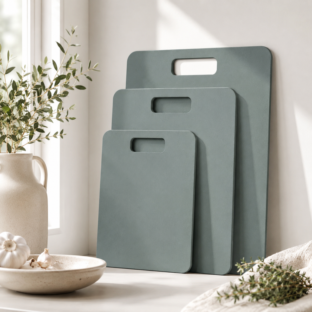 Wood Fibre Chopping Board - 3 Set Green – view 2