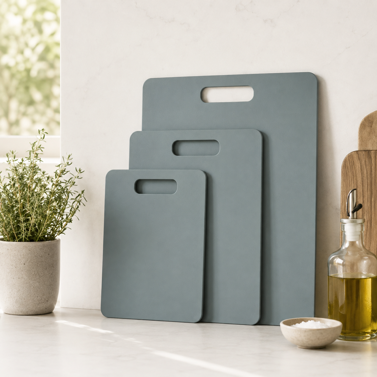 Wood Fibre Chopping Board - 3 Set Green – view 3