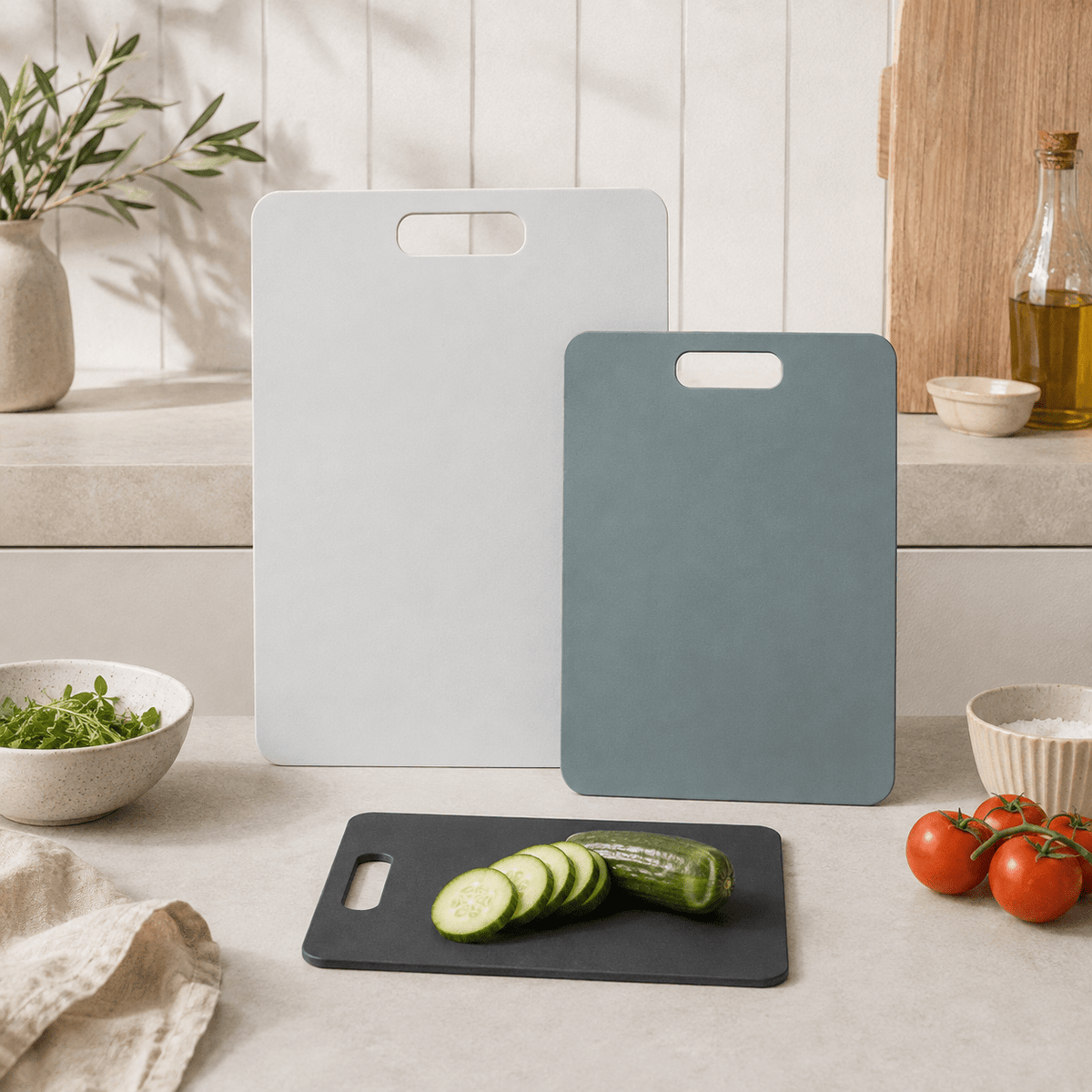 Wood Fibre Chopping Board - 3 Set Mixed v1 - Luma & Home