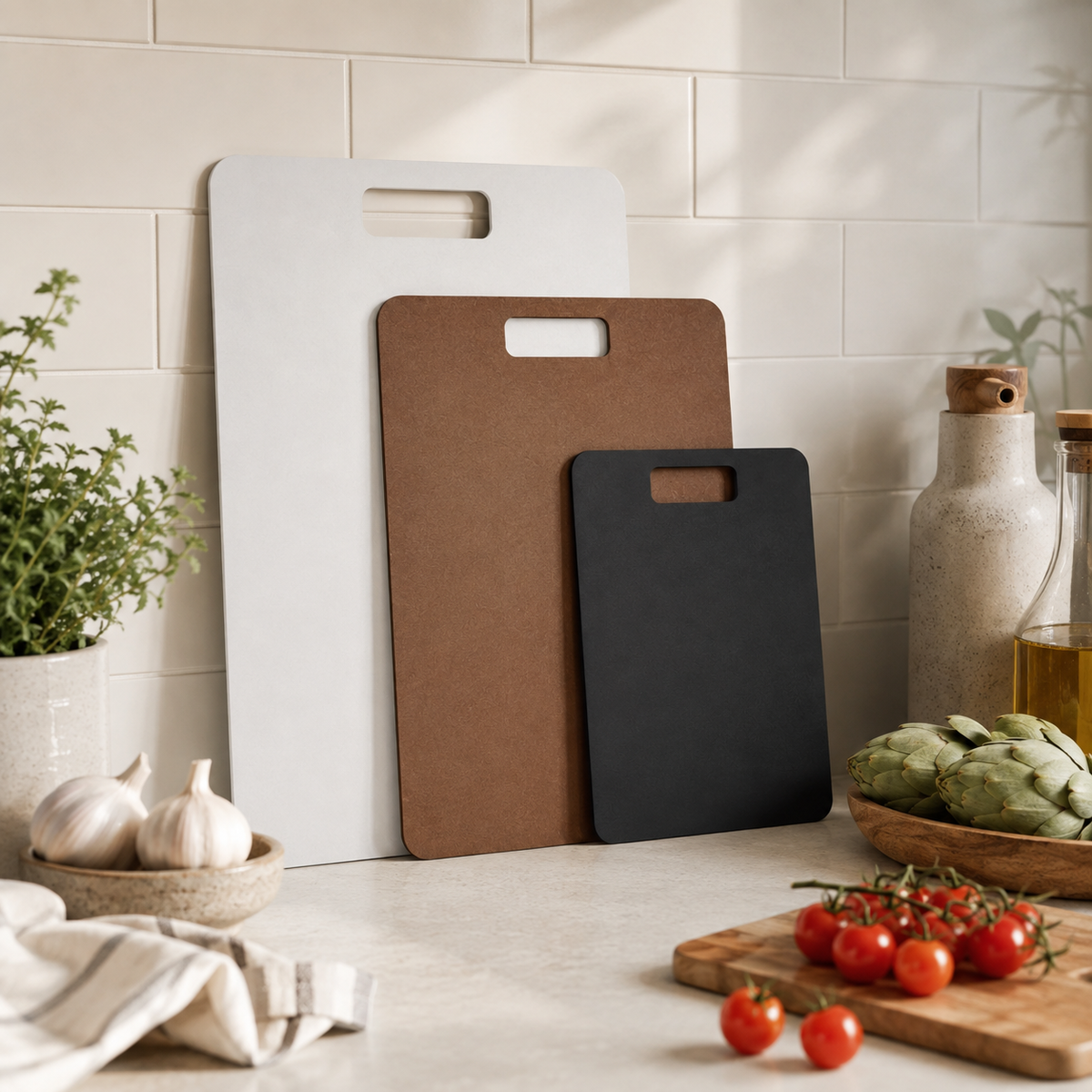 Wood Fibre Chopping Board - 3 Set Mixed v3 – view 3