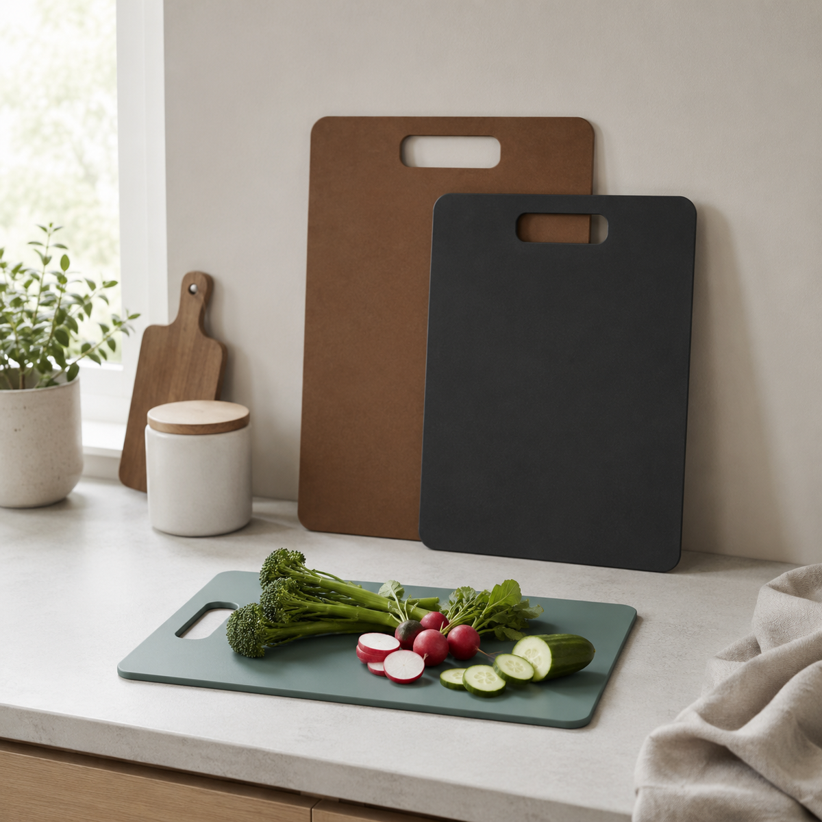 Wood Fibre Chopping Board - 3 Set Mixed v4 – view 2