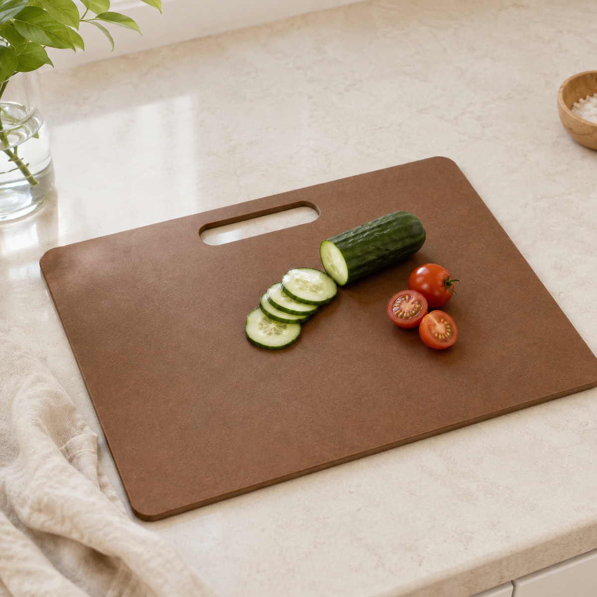 Wood Fibre Chopping Board - Large Brown – view 2