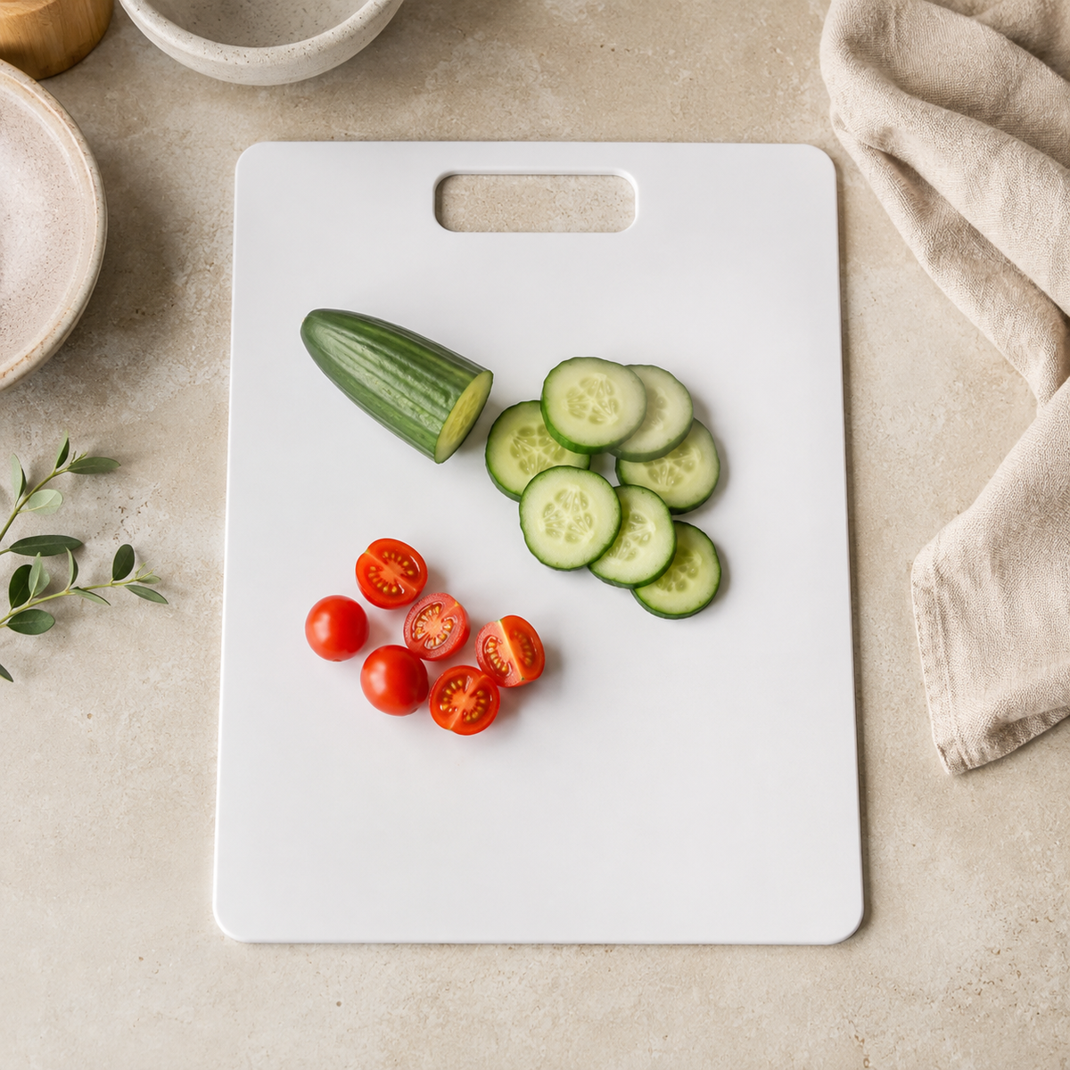 Wood Fibre Chopping Board - Large White – view 3