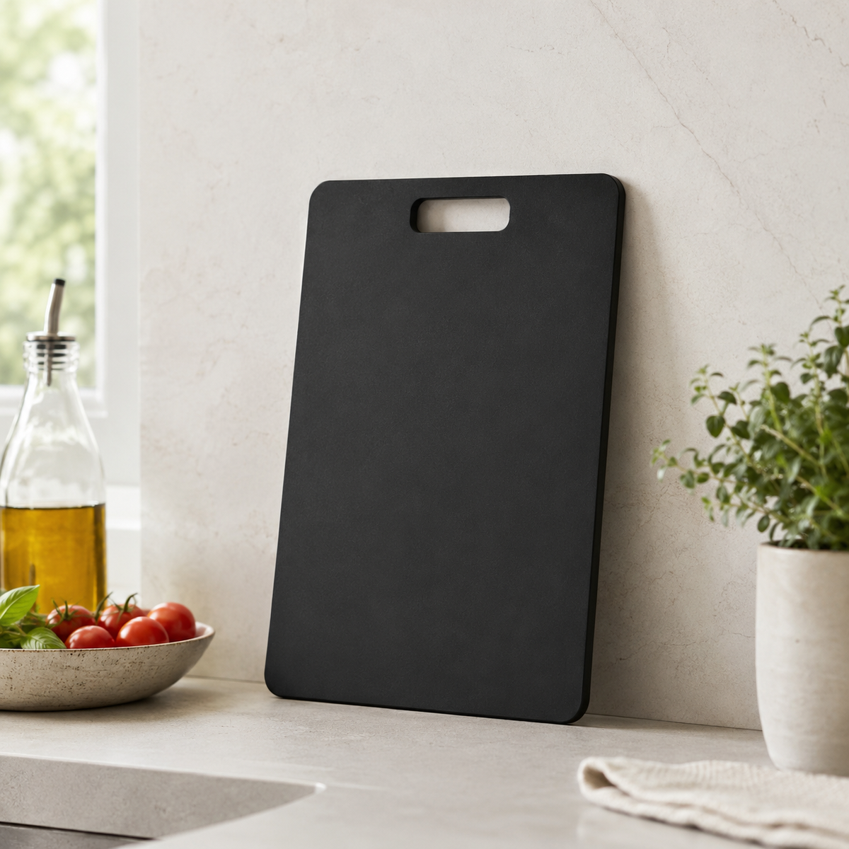 Wood Fibre Chopping Board - Medium Black – view 2