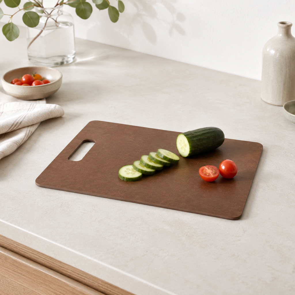Wood Fibre Chopping Board - Medium Brown