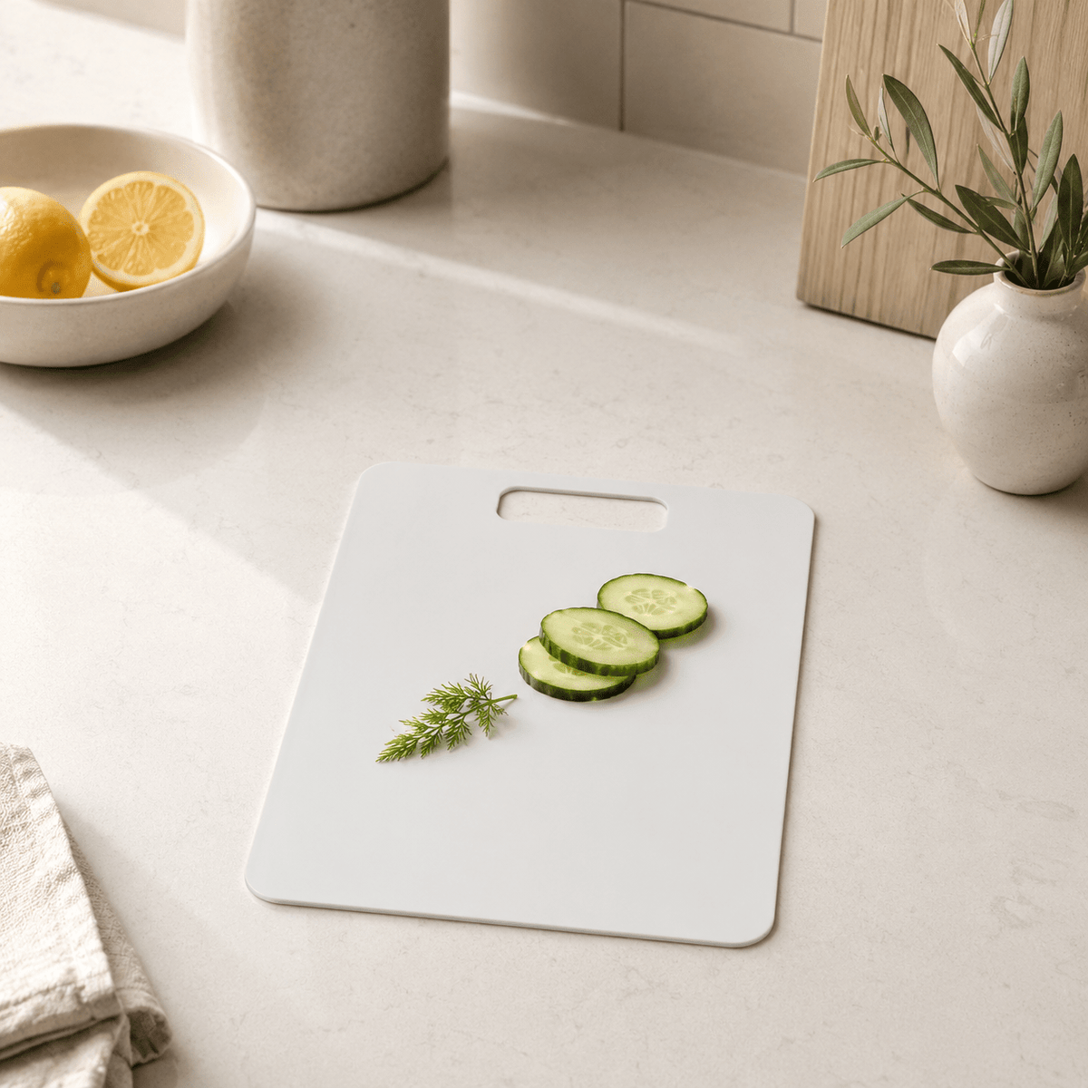 Wood Fibre Chopping Board - Medium White – view 2