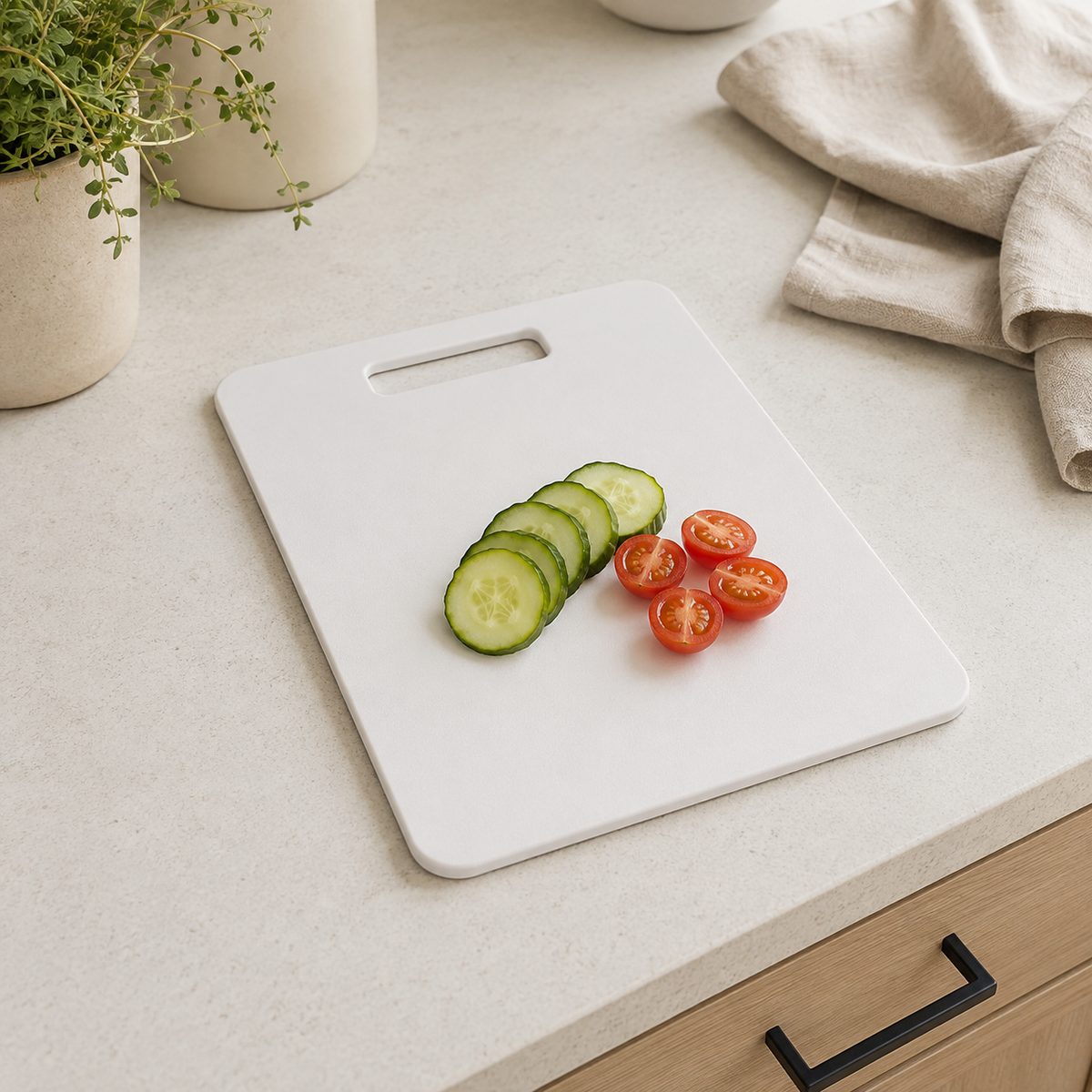 Wood Fibre Chopping Board - Medium White – view 3