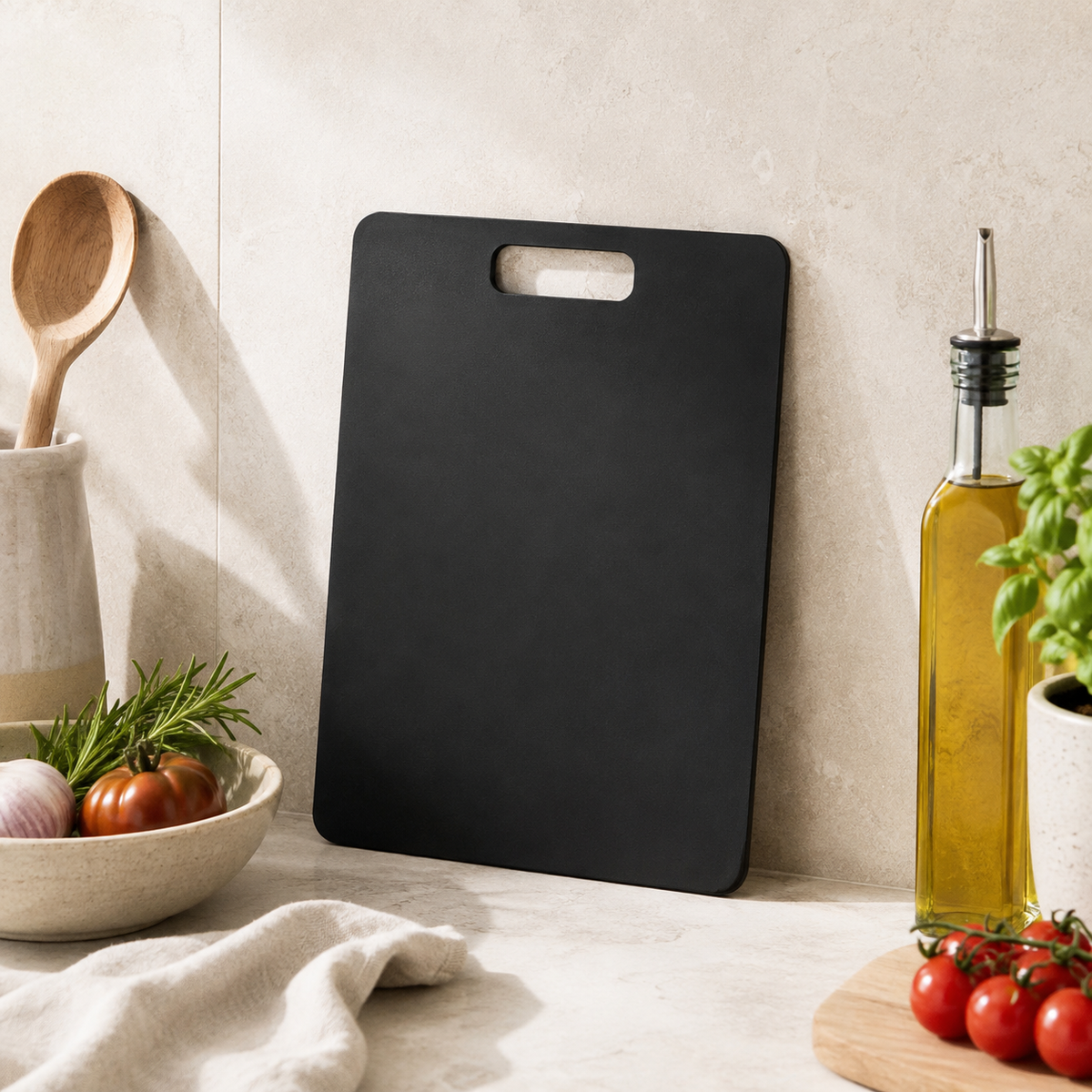 Wood Fibre Chopping Board - Small Black – view 2