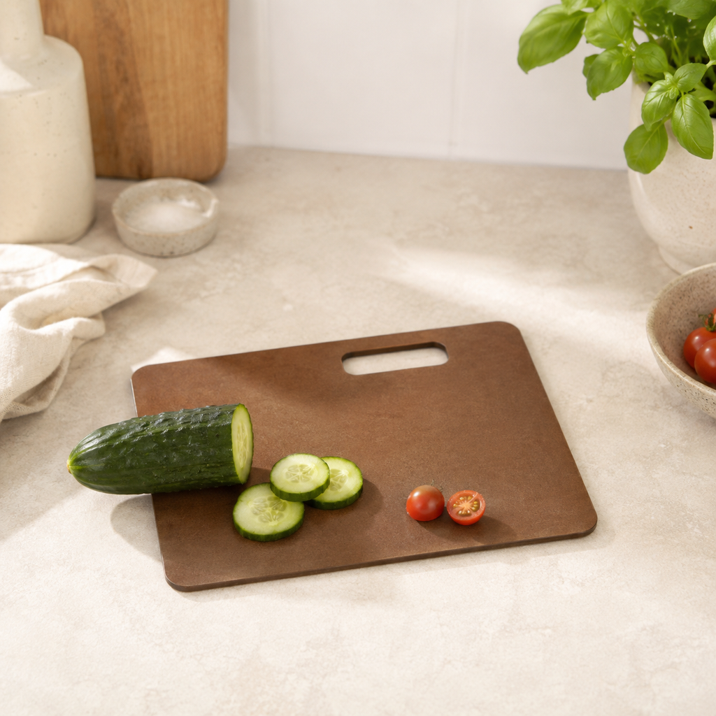 Wood Fibre Chopping Board - Small Brown