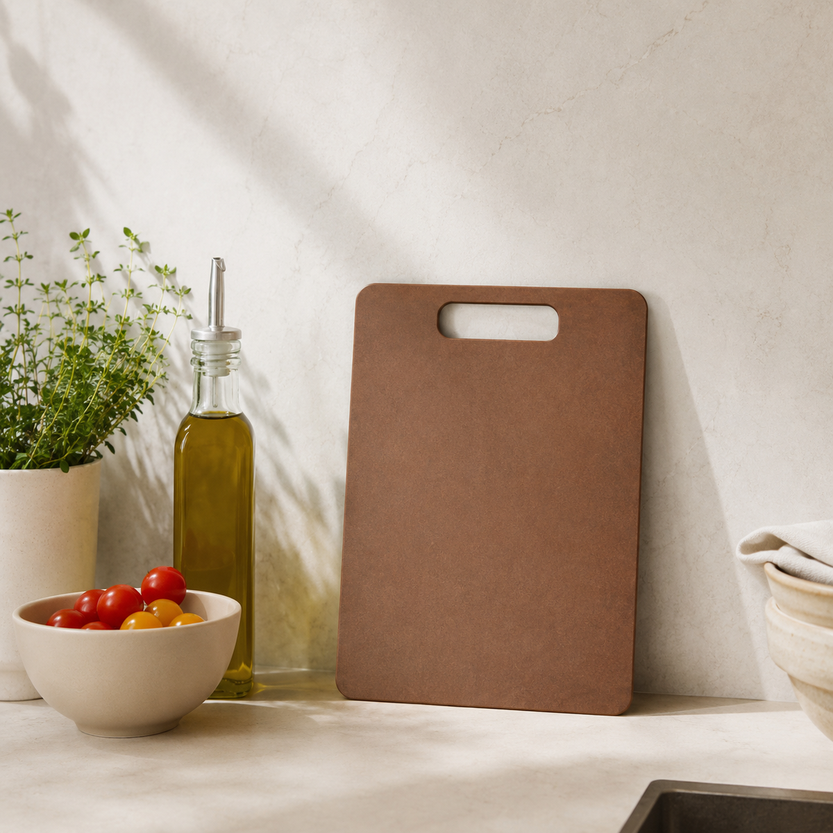 Wood Fibre Chopping Board - Small Brown – view 2