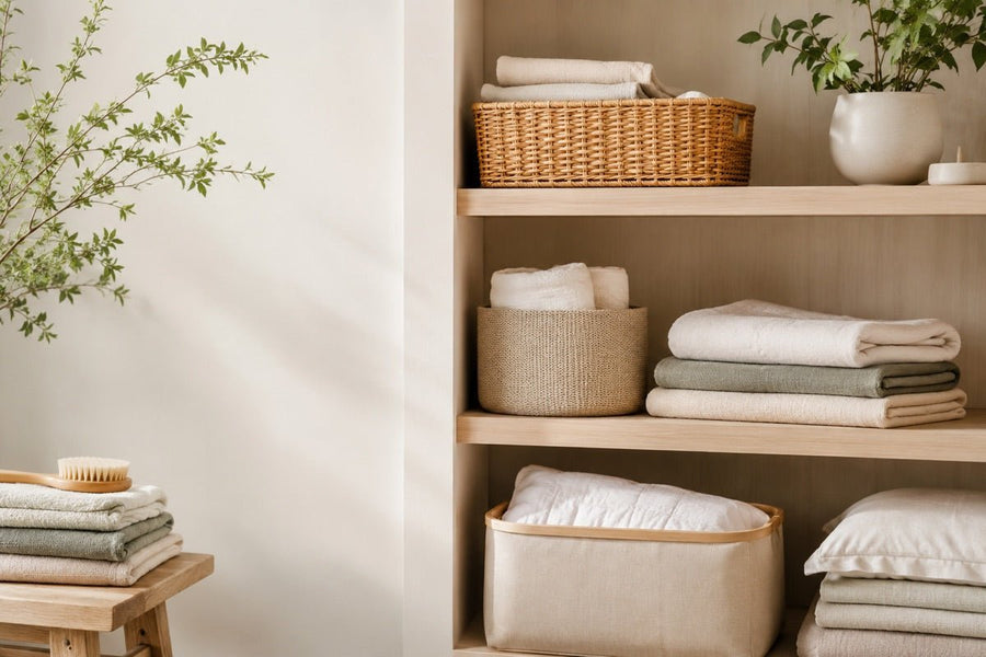 Linen Storage Baskets & Boxes